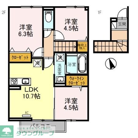 ファミーユ Tの物件間取画像